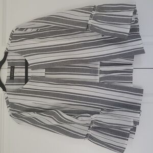 August Silk Cotton Ruffled Blazer